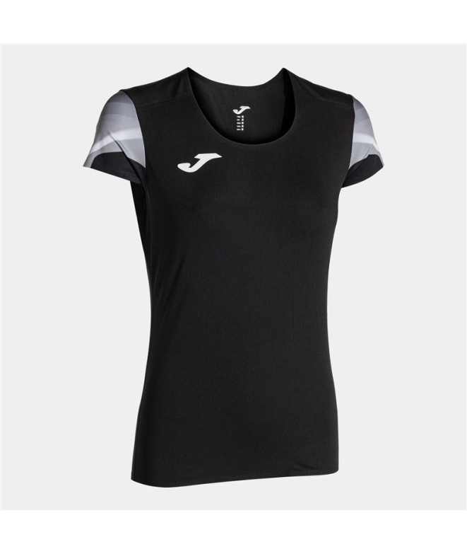 Camiseta Joma Mulher Manga curta Elite XI Preto Antracite