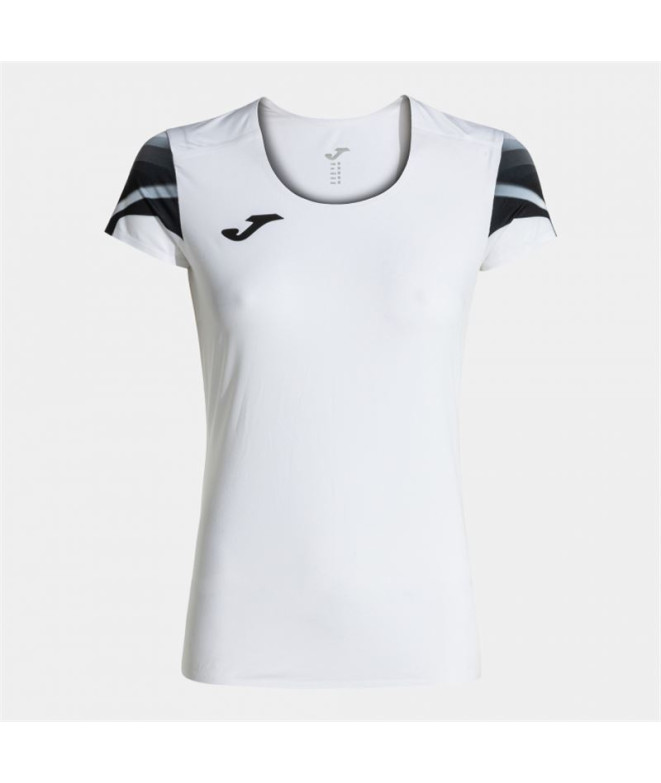 Camiseta Joma Mulher Manga curta Elite XI Branco Preto