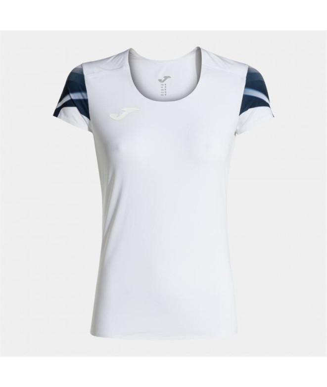 Camiseta Joma Mulher Manga curta Elite XI Branco Marinho