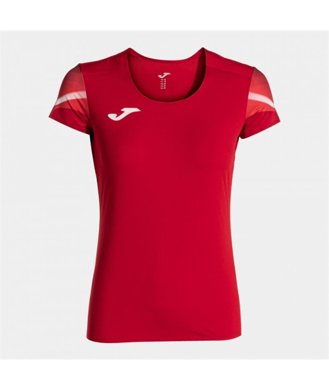 Camiseta Joma Mulher Manga curta Elite XI Vermelho Branco