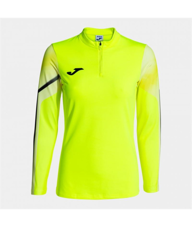 Moletom Running Joma Mulher da Elite XI Amarelo Fluor Preto