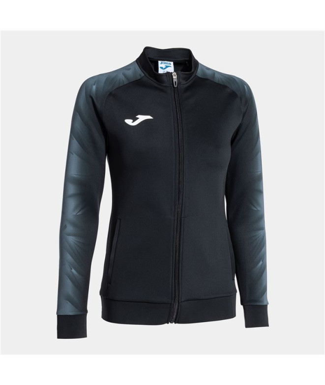Chaqueta de Fútbol Joma Elite XI Mujer Negro Antracita