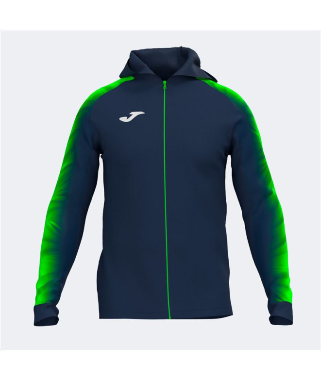 Veste Joma Femme avec Hoodie Elite XI Fluor Green Marine