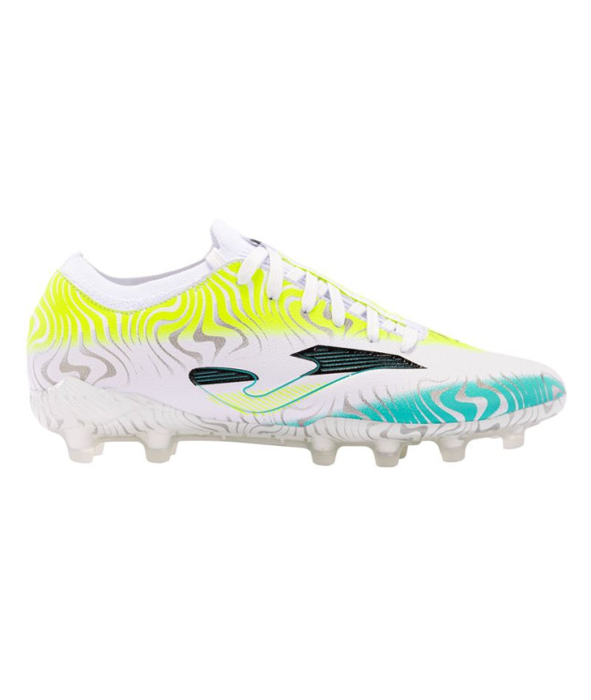 Futebol Joma Chuteiras Evolution Cup 2402 Branco Amarelo Firm Ground