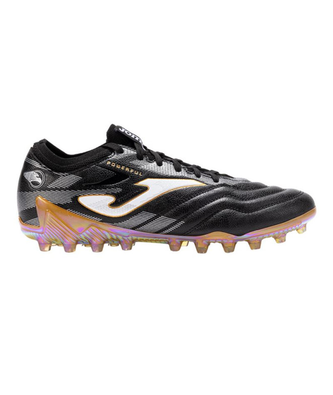 Botas de Fútbol Joma Powerful Cup 2401 Negro Oro Artificial Grass