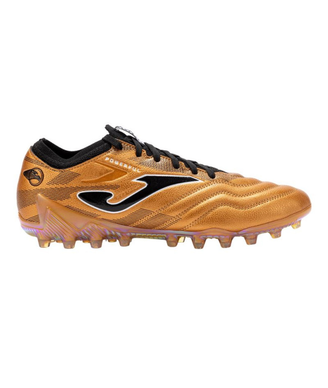 Football Joma Powerful Cup 2418 Black Gold Gazon artificiel Bottes pour gazon artificiel