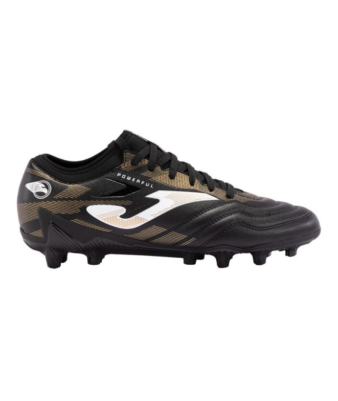 Football Joma Powerful 2401 Black Gold Firm Ground Boots