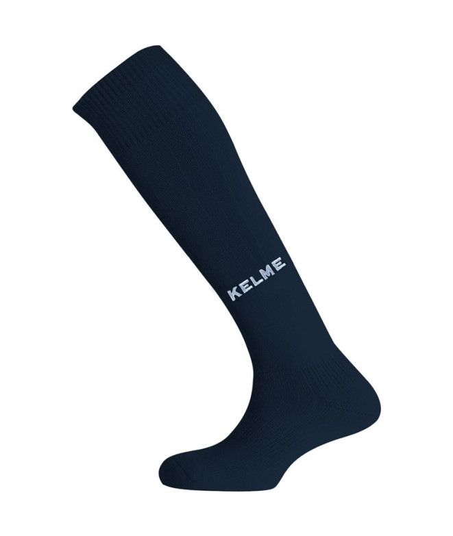 Meias Futebol Kelme por Long Sock One Navy and White