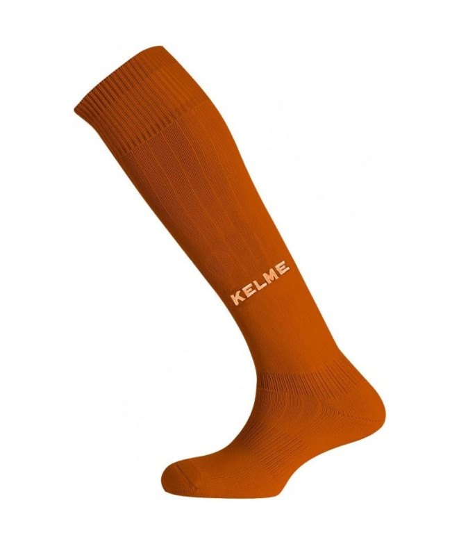 Medias de Fútbol Kelme Long Sock One Naranja y Blanco