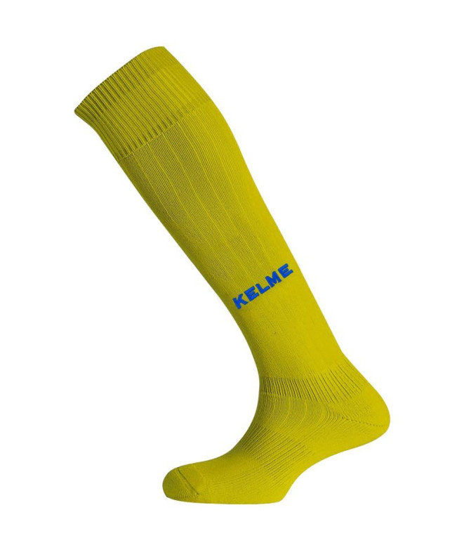 Meias Futebol Kelme por Long Sock One Amarelo e Royal