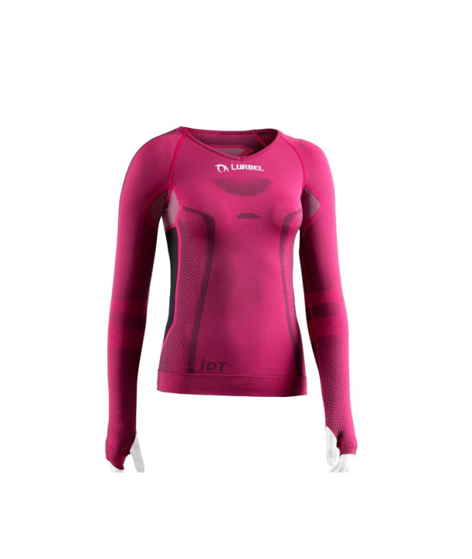 Camiseta de Trail Lurbel Cristallo Long Sleeves Mujer Fucsia