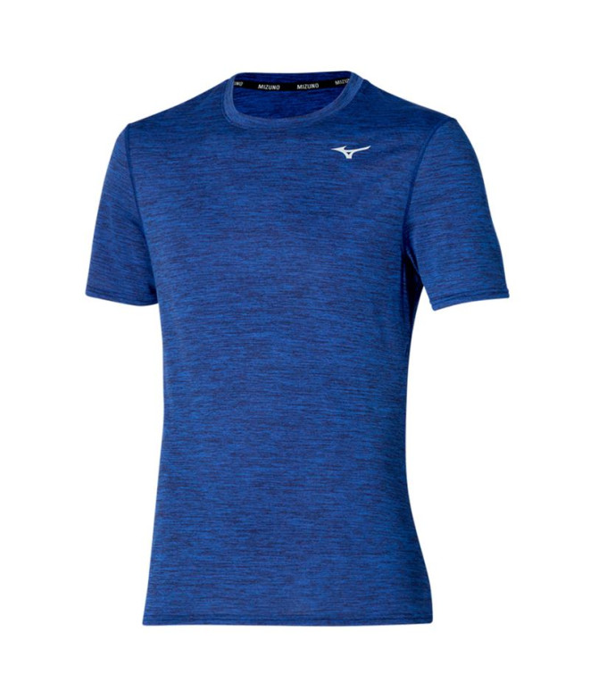 Camiseta Fitness Mizuno Homem por Impulse Core Tee Azul-marinho