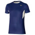 T-shirt Running Mizuno Homme by Dryaeroflow Tee Navy Blue
