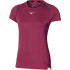 Camiseta de Running Mizuno Dryaeroflow Tee Mujer Morado Ciruela
