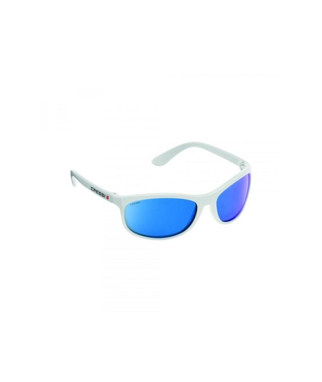 Cressi Rocker Floating Goggle White-Blue Mirror Lens (óculos de proteção flutuantes branco-azul)