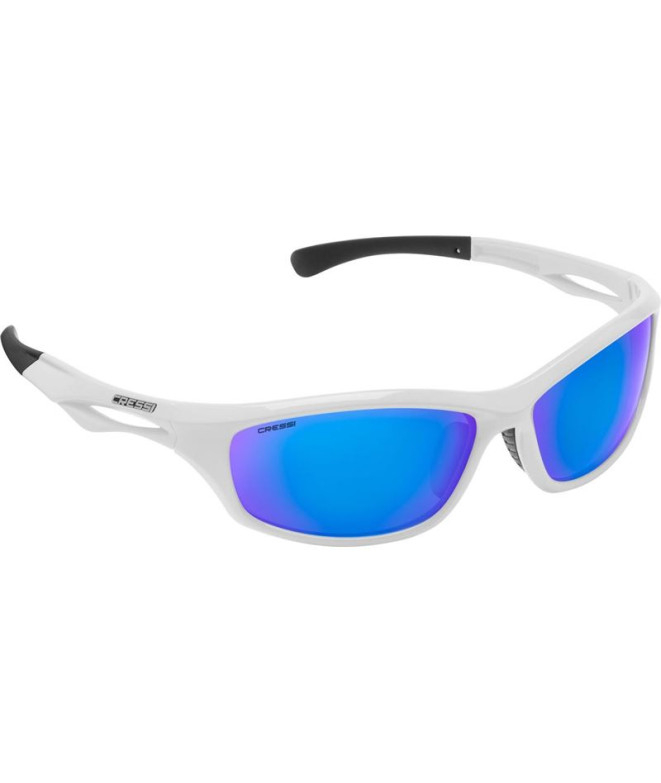 Óculos de proteção Sniper Lentes espelhadas branco-azul Cressi