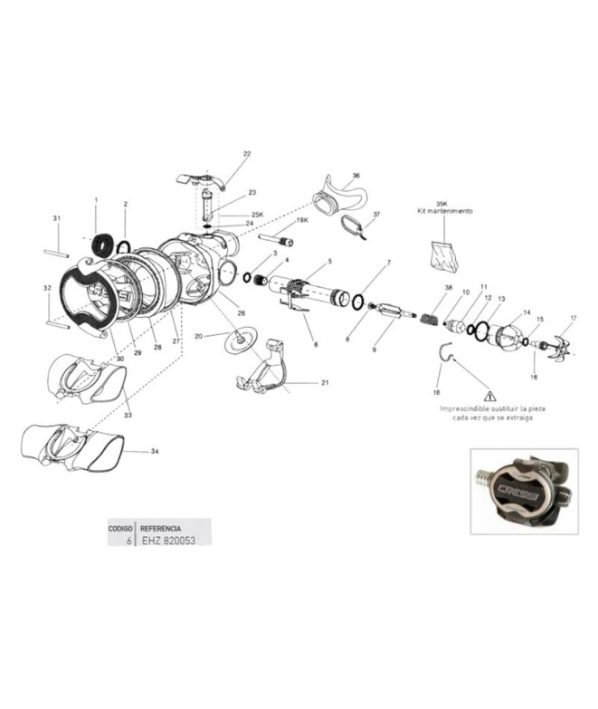 Cressi Ellipse Balanced-Master Cams