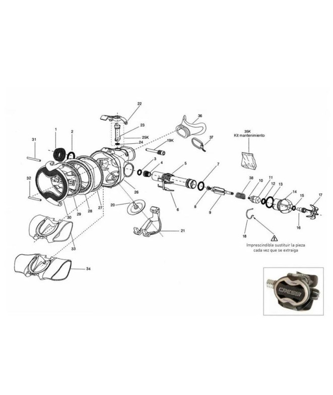 Deflector Cressi Dive-Predive Ellipse Balanced-Master