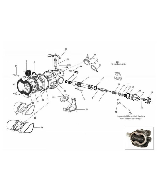 Deflector+Torica Dive-Predive Ellipse Balanced-Mas Cressi