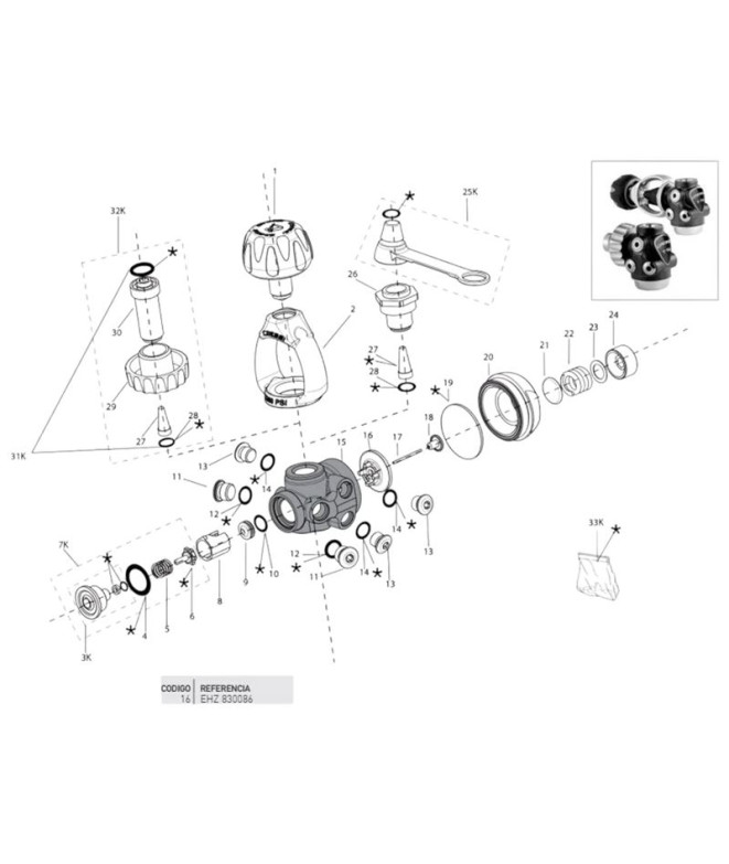 Disque Guide T10 Cressi