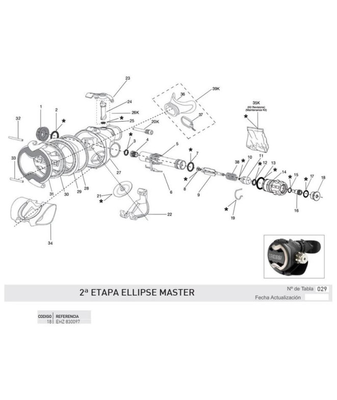 Tapon Pomo Master Cressi
