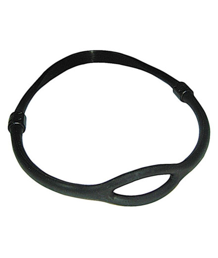 Collier Porte Régulateur Silicone Noir T/M 72Cm Cressi