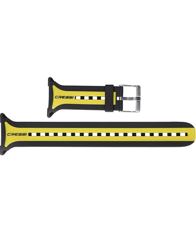 Cressi Leonardo Black-Yellow Strap