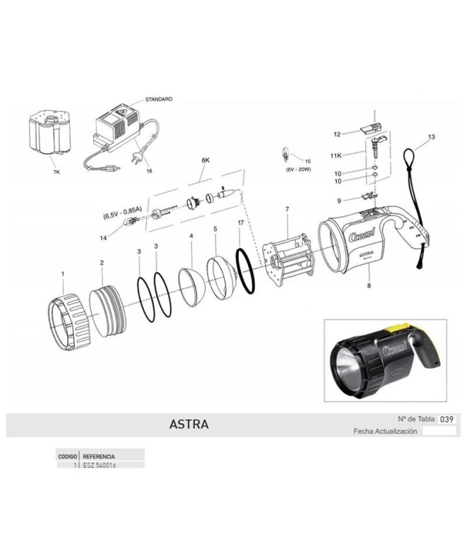 Caixa Oblo Astra Cressi