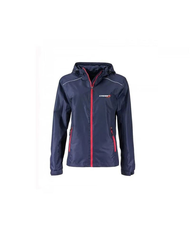 Cortavientos Cressi Team Mujer Navy-Rojo Cressi