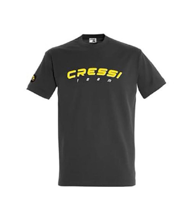 Camiseta Homem Cressi Team Marengo-Amarelo