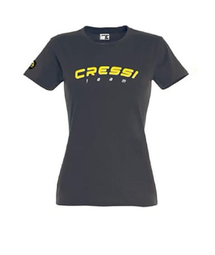 T-shirt Cressi Équipe Femme Marengo-Jaune Cressi