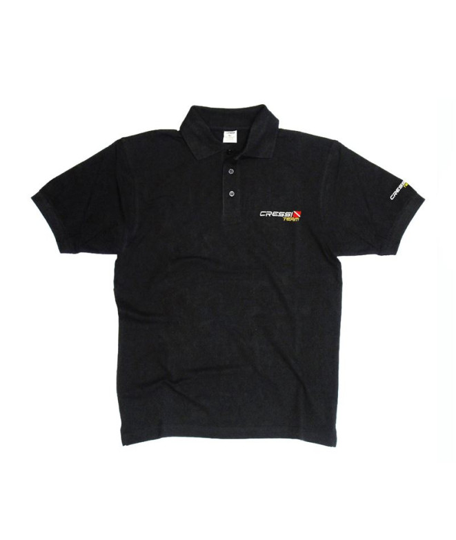 Polo Homem Cressi Team Preto