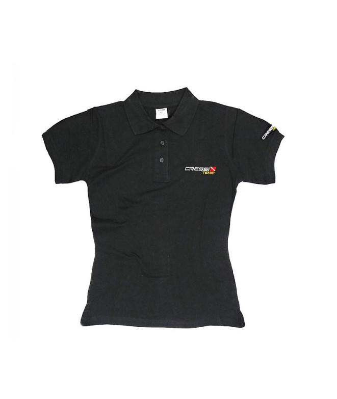 Polo Mulher Cressi Team Preto