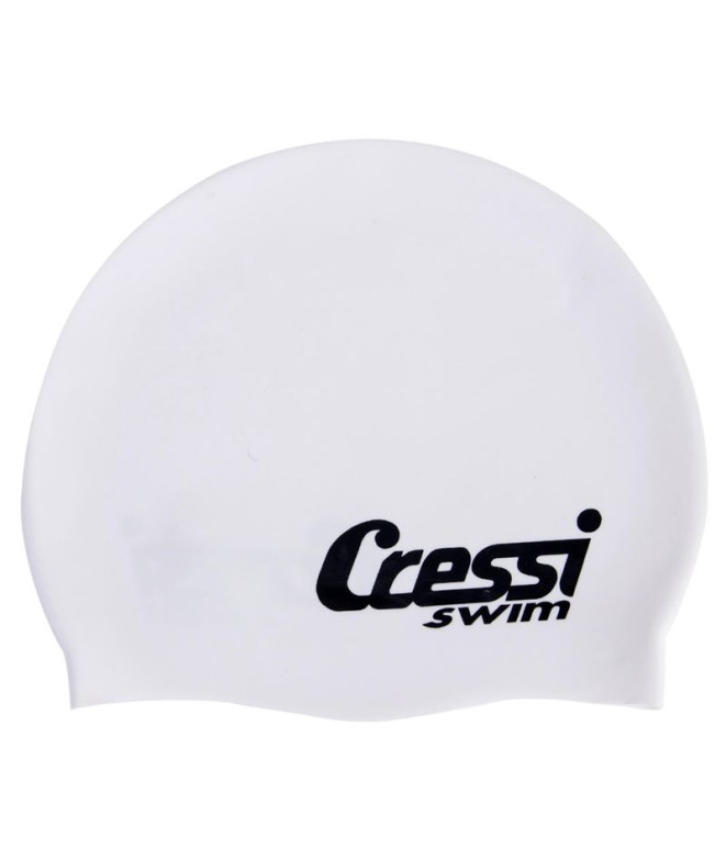 Bonnet Natation De Cressi Silicone Dome 3D White Cressi