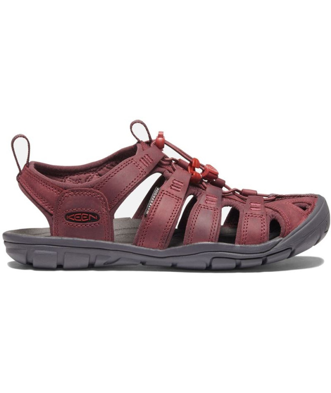 Sandales Montagne de Keen Clearwater Cnx Wine/Red Dahlia Femme