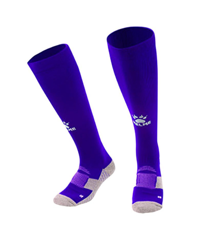 Medias de Fútbol Kelme Long Sock Liga Azul Royal-Blanco