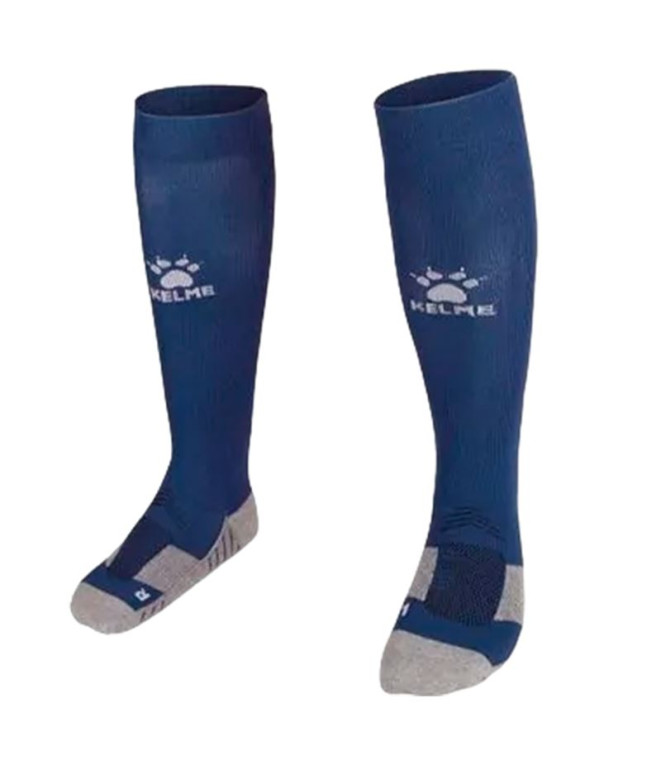 Medias de Fútbol Kelme Long Sock Liga Marino-Blanco