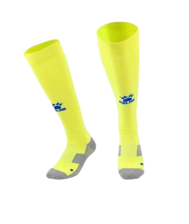 Medias de Fútbol Kelme Long Sock Liga Amarillo-Azul Royal