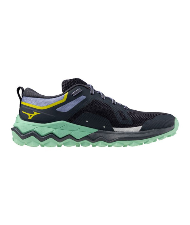 Chaussures Trail Mizuno Femme par Wave Ibuki 4 Gris Bleu