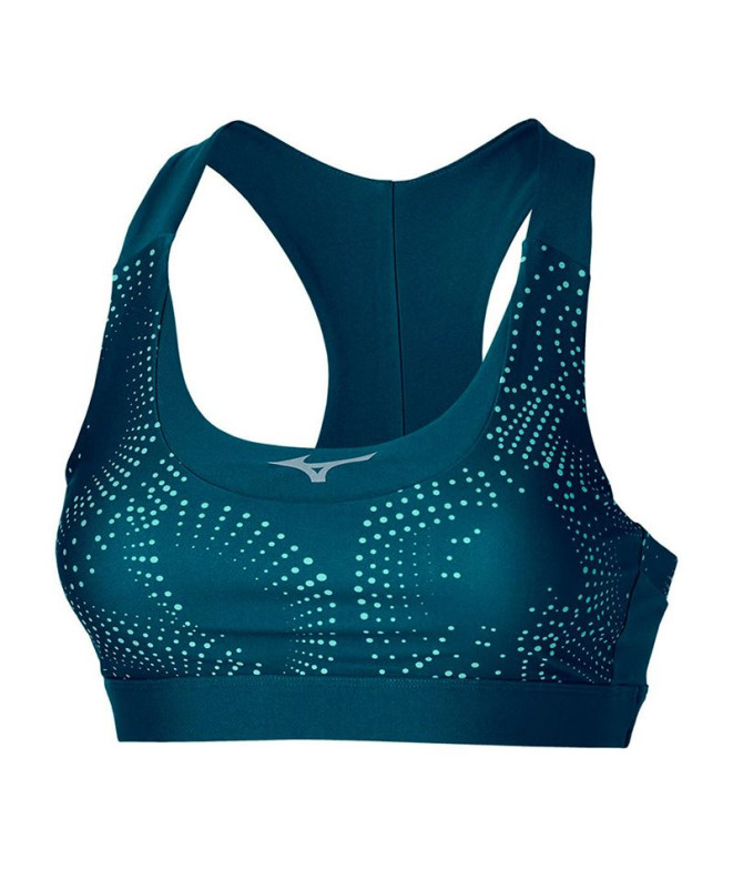 Brassiere de sport Fitness Mizuno Femme From Alpha Soutien-gorge rembourré Bleu marine