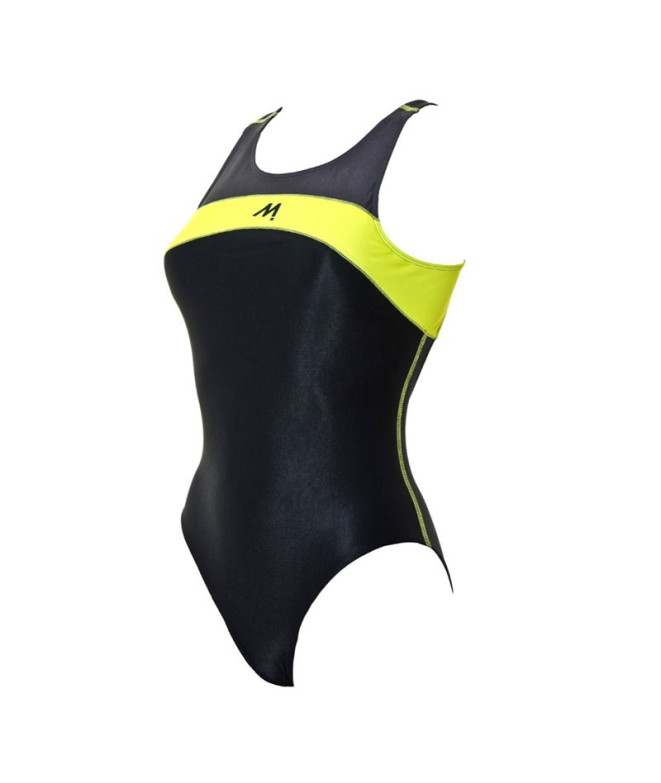 Bañador Mosconi Wc Marmore Negro Amarillo Neón
