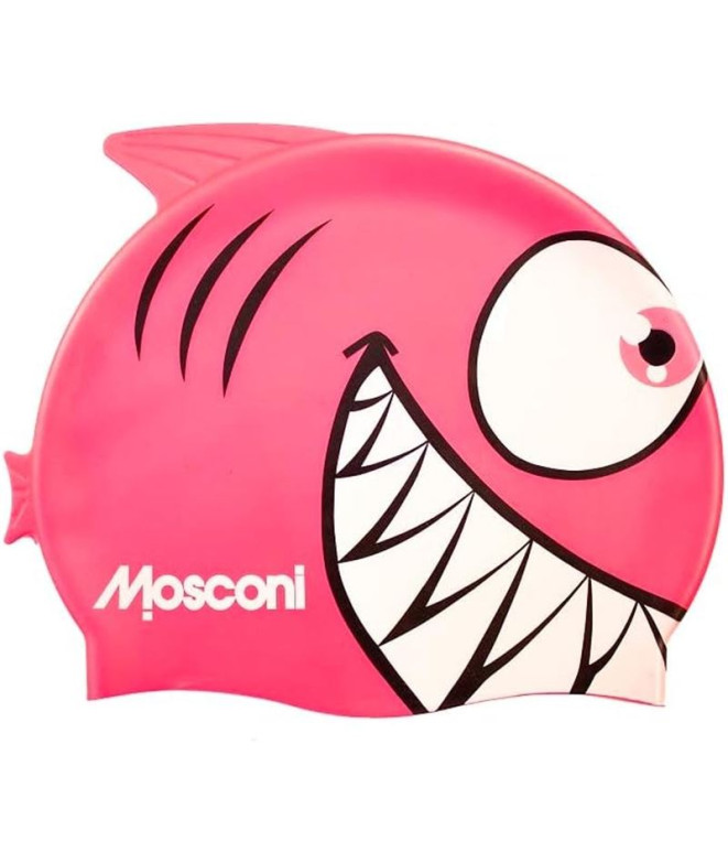 Boné Natação Mosconi de Shark Fuxia Infantil