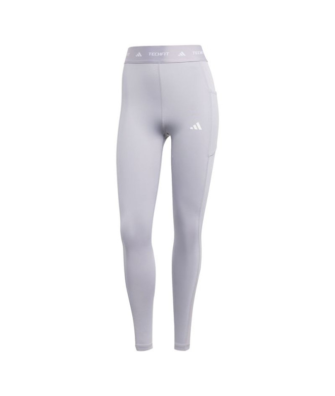 Mallas de Fitness adidas Techfit Stash 1/1 Mujer Gris