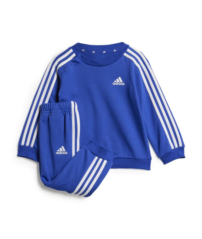 Conjunto adidas Essentials 3 Bandas Jogger Set Infantil Azul