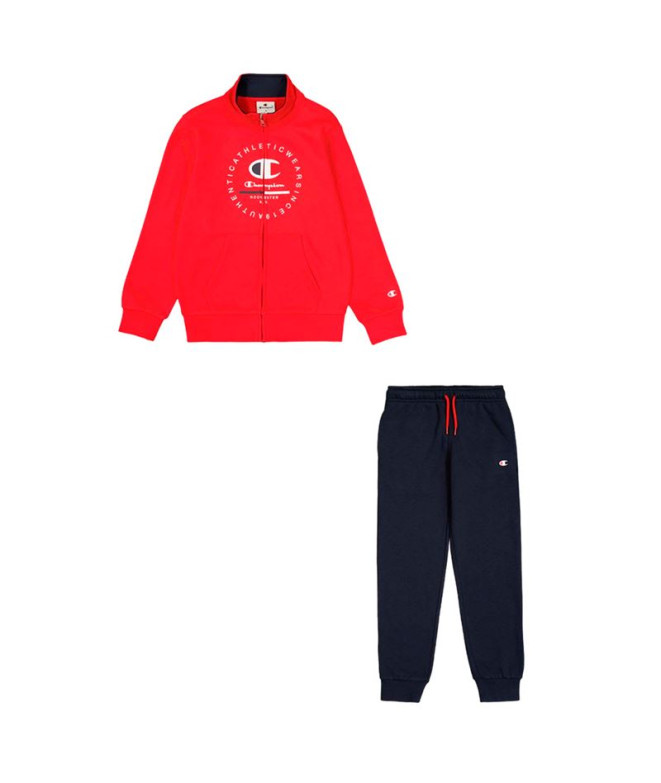 Conjunto Champion Infantil Fato de treino vermelho