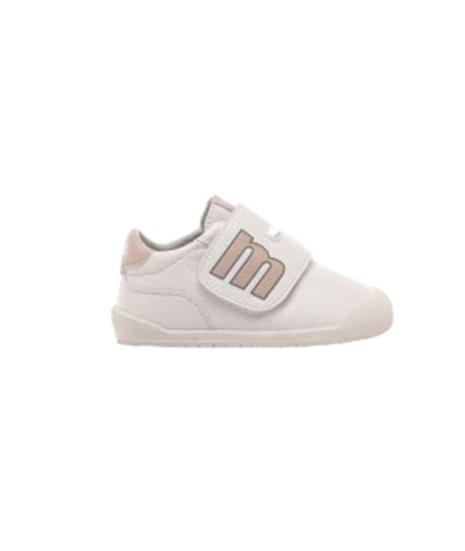 Chaussures Enfant Mustang Respect Usain White / Nude