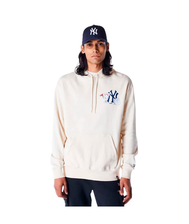 Moletom New Era MLB FOOD GRPHC OS New York Yankees LTCNVY Homem