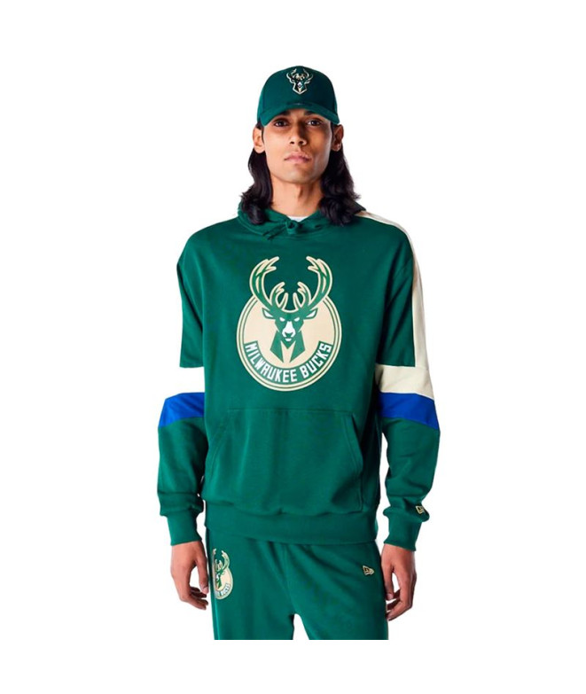 Moletom New Era BLOCO DE CORES OS Milwaukee Bucks MPGSTN Homem