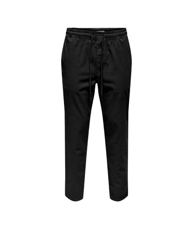 Pantalones Only & Sons Onslinus Taper 0183 Negro Hombre