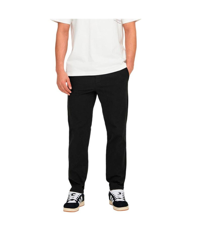 Pantalons Only & Sons Onslinus Taper 0183 Noir...